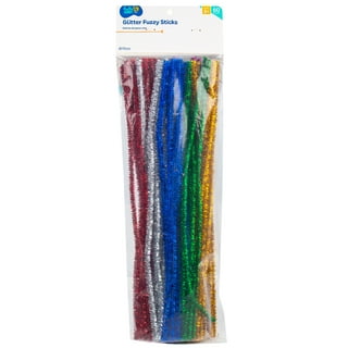 Glitter Pipe Cleaners Tinsel Chenille Stems,10 Colors Metallic