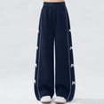 thumbnail image 2 of OGLCCG Tween Girl's 3D Bowknot Sweatpants High Waisted Wide Leg Casual Joggers Pants Loose Y2K Athletic Trousers with Pockets, 2 of 7