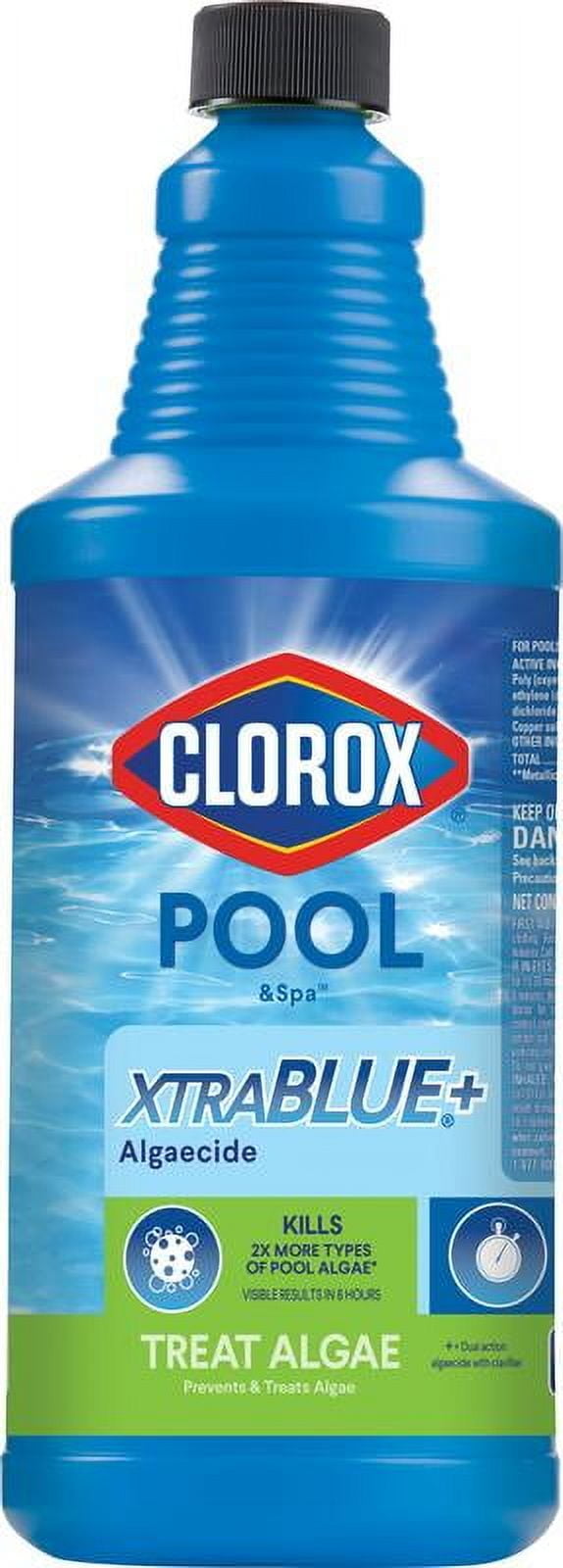 Clorox Pool&Spa XtraBlue+ Algaecide Form Pool Algae Chemical Controllers for Treating Algae, 40 oz