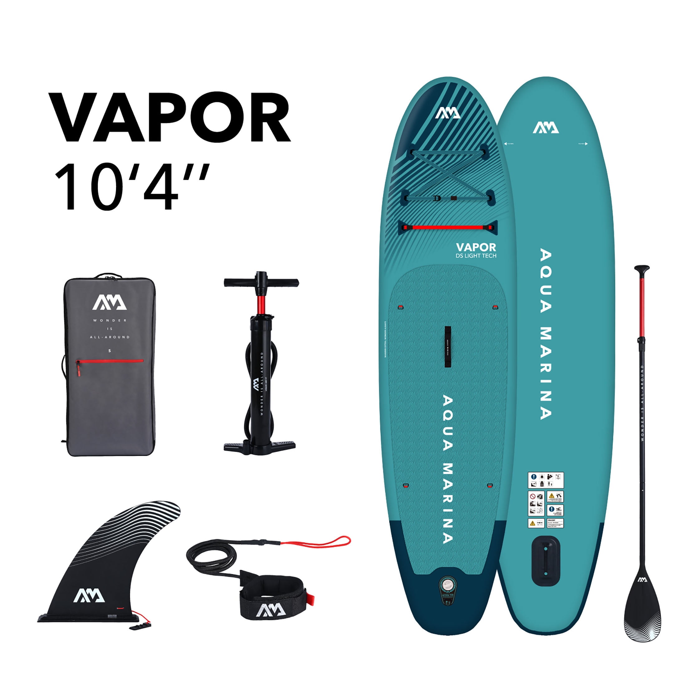 Aqua Marina Vapor All-around iSUP, 3.15m/15cm, with aluminum