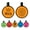 Orange, variant on Silicone Dog Tags Engraved for Pets, Personalized Custom Engraved Dog Tags and Cat Tags, Laser Engraved Double Sided, Silent Pet ID Tag