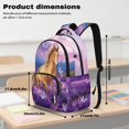 thumbnail image 6 of KUIFORTI Brown Horse Backpack and Lunch Box Set 4Pcs Cool Boys School Bag with Pencil Pouch Water Bottle Sleeve for Elementary Primary Middle School Daily Use, 6 of 7