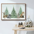 thumbnail image 5 of Christmas in the Forest Collection A - Framed Gallery Wrapped Holiday Canvas - 17 x 25 - Rosewood Frame, 5 of 8