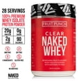 thumbnail image 4 of NAKED nutrition Clear Naked Whey Protein Isolate, Fruit Punch, Iso Protein Powder, No Gmos Or Artificial Sweeteners, Gluten-Free, Soy-Free - 28 Servings, 4 of 6