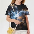 thumbnail image 4 of WRKEKC T-Shirts Garçons Manches Courtes Col Rond Imprimé Étoile Décontracté Été Quotidien Doux Léger T-Shirt 3-14 Ans, 4 of 9