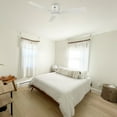 thumbnail image 2 of Smaair 52" Flush Mount Indoor Ceiling Fan with Remote Control Without Lights-White 3 Blades, 2 of 6