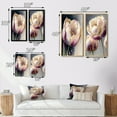 thumbnail image 4 of Designart "Creamy and Purple Tulip Beauty I" Tulip Framed Wall Art Set Of 2 - White Floral Framed Canvas Set For Living Room Decor, 4 of 7