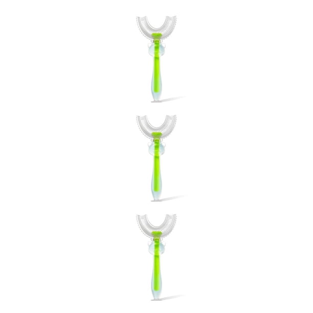 Naiovety Cepillo de de silicona para bebés en forma de U de doble cara para niños mordedores de manijas limpieza de mano niños Type4 NO4 Naiovety CBP092623