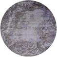 thumbnail image 1 of Ahgly Company Indoor Round Mid-Century Modern Carbon Gray Oriental Area Rugs, 5' Round, 1 of 6