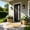 Black-Left Hand Inswing, variant on 36" x 80" Fiberglass Front Entry Door with 4-9/16" PVC Frame,Exterior Door with Frosted Glass, White Smooth Finish for Home Entrance