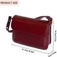 thumbnail image 6 of Small Shoulder Bag Y2K Purse for Women Crossbody Purse Flap Clutch Bag Classic Retro Satchel Handbag, 6 of 6