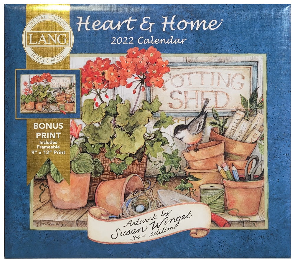 LANG Special Edition Heart & Home 2022 Wall Calendar with Bonus Print