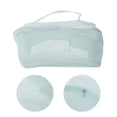 thumbnail image 3 of Unique Bargains 1 Pc Mesh Multifunctional Portable Makeup Bag Blue Gray Polyester, 3 of 6