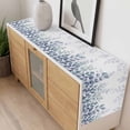 thumbnail image 4 of Spring Blue Eucalyptus Table Runner 120 Inches Long Farmhouse Dress Scarves, Botanical Green Leaf Country Dining Tablerunner for Coffee Table/Kitchen Island/Party Décor, 13" x 120", 4 of 8