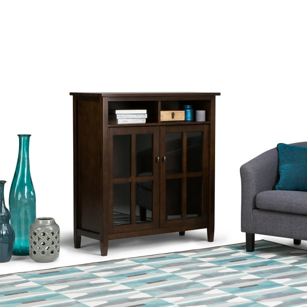 Wyndenhall Norfolk Solid Wood 39 Inch Wide Rustic Medium Storage Media Cabinet 39 W X 16 D X 42 1 H Walmart Com Walmart Com