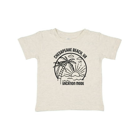 

Inktastic Summer Vacation Mode Chesapeake Beach Virginia Gift Baby Boy or Baby Girl T-Shirt