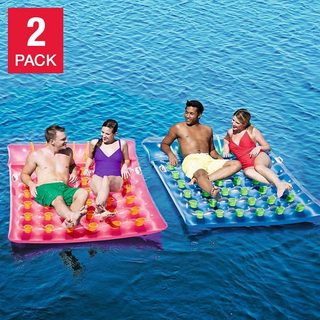Matelas Gonflable à Double Dériveur Bestway H2OGO!, Pack de 2