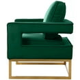 thumbnail image 6 of Meridian Furniture Noah Green Velvet Accent Chair with Gold Iron Base, 6 of 7