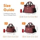 thumbnail image 3 of Bolsa de almuerzo Lifewit, grande, aislante, 15 litros, color rojo vino, 24 latas, 3 of 6