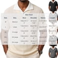 thumbnail image 3 of SAWOBUUN Men's Striped Textured Knit Shirt V Neck Casual Shirt Short Sleeve Contrast Collar Pullover Top Breathable Summer Golf Tee, 3 of 6