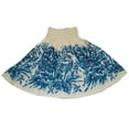 thumbnail image 2 of Hawaiian Pa'u Hula Skirt Hawaii Print Flower For womens, Color Blue Leef, 2 of 2