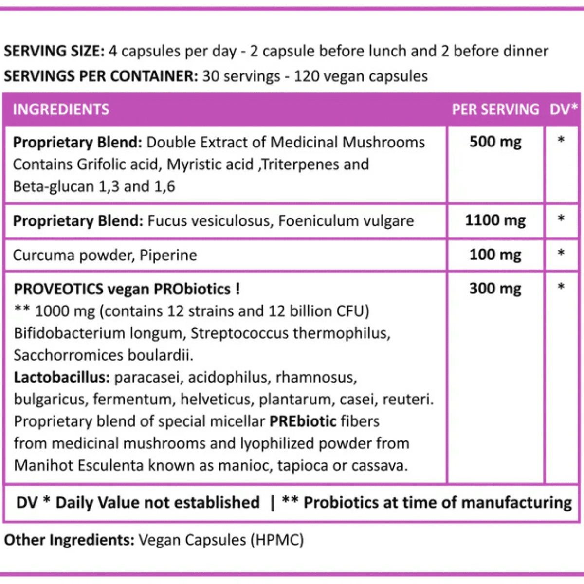 For Long Life Poundloser Vegan Weight Loss Supplement, 120 Capsules