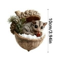 thumbnail image 2 of Forest Animals Acorn Decoration, Handcrafted Woodland Creature Christmas Tree Pendant Holiday Gift, Nature Inspired Tree Hanging Ornament with Rustic Charm, Rustic Decor 2026 Trend, 3.94in, I, 2 of 6