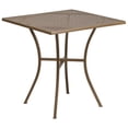 thumbnail image 1 of 28'' Square Gold Indoor-Outdoor Steel Patio Table, 1 of 3