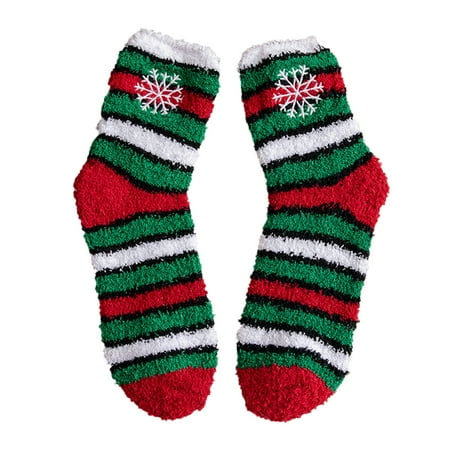 

Christmas Socks Christmas Tree Snowflake Snowman Bow Cotton Socks Novelty Colorful Patterns Christmas Suck for Women