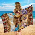 thumbnail image 6 of XYZCANDO Seat Cover Towel Sweatproof Car Seat Cover Towel for Gym Swimming Running, Car Seat Towel Cover Washable, Highland Cattle, 6 of 11