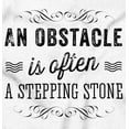 thumbnail image 2 of Obstacle Stepping Stone Inspirational Women's Plus Size Graphic Tee Brisco Brands 2X, 2 of 3