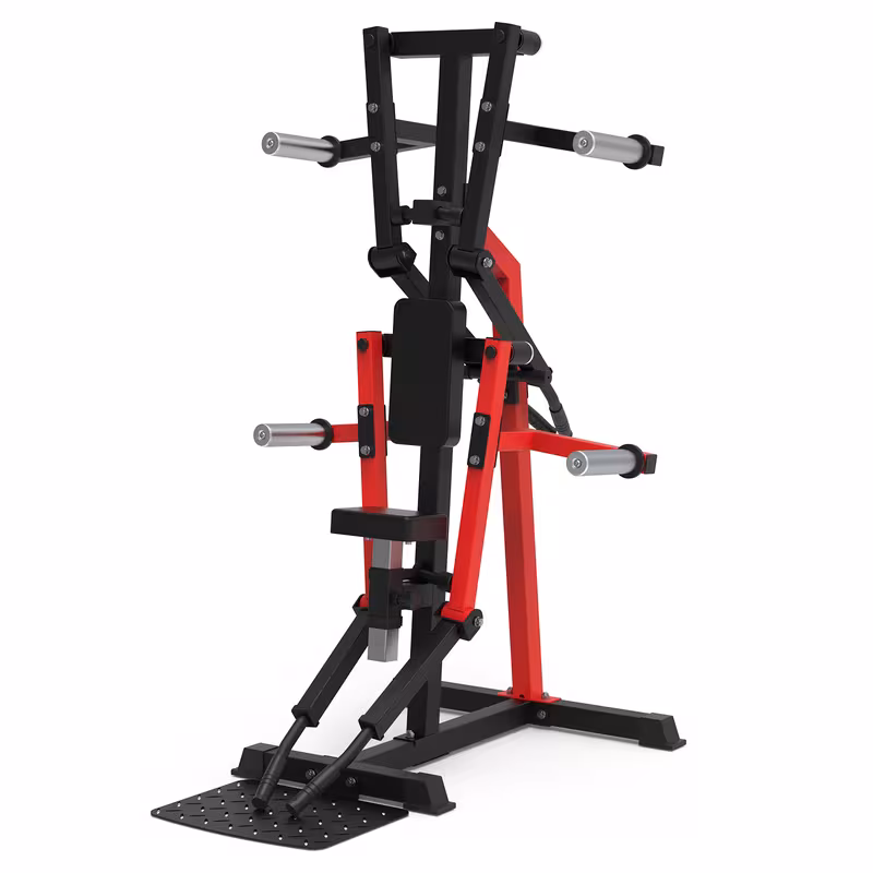 HeeH Deltoid Lateral Raise Machine: Shoulder Press Machine 4 Independent Arms 880LB Capacity Home Gym Strength Training Equipment Red