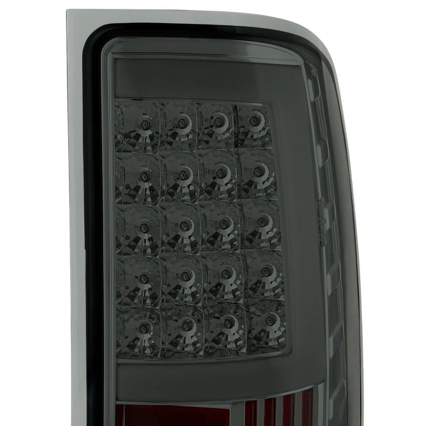 AKKON - For 07-13 Sierra 1500 07-14 Sierra 2500 3500 HD Pickup Truck Smoke G2 LED Tail Lights Brake Lamps Pair