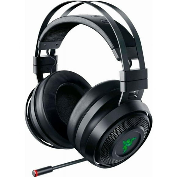 Razer Nari Wireless 7.1 Auriculares para juegos con sonido envolvente: THX Audio, diadema con ajuste automático y copas giratorias, Chroma RGB, micrófono retráctil, para PC, PS4, PS5, negro