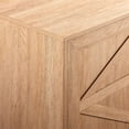thumbnail image 2 of 58" Modern Rustic Wood Fireplace Console - Coastal Oak, 2 of 6
