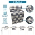 thumbnail image 7 of Table Runner Dresser Scarves 72 Inch Long, Modern Abstract Lattice Splicing Art Linen Dining Table Runners Blue Grey Buffalo Plaid Tabletop Scarf for Wedding Holiday Party Kitchen, 7 of 7