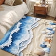 thumbnail image 4 of Summer Beach Area Rugs 4x6 ft Seashell Starfish Nautical Coastal Washable Rug Non Slip Indoor Carpet Absorbent Floor Mat for Living Room Bedroom Dining Room, 4 of 9