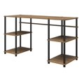 thumbnail image 1 of Ameriwood Home Condor Toolless Double Pedestal Computer Desk in Rustic Oak, 1 of 11