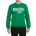 thumbnail image 2 of Wild Bobby Rooted in Christ Inspirational/Christian Unisex Crewneck Graphic Sweatshirt, Kelly, X-Large, 2 of 5