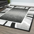 thumbnail image 3 of Home Dynamix Premium Rizzy Contemporary Abstract Border Area Rug, Black/Grey, 3'7"x5'2", 3 of 6