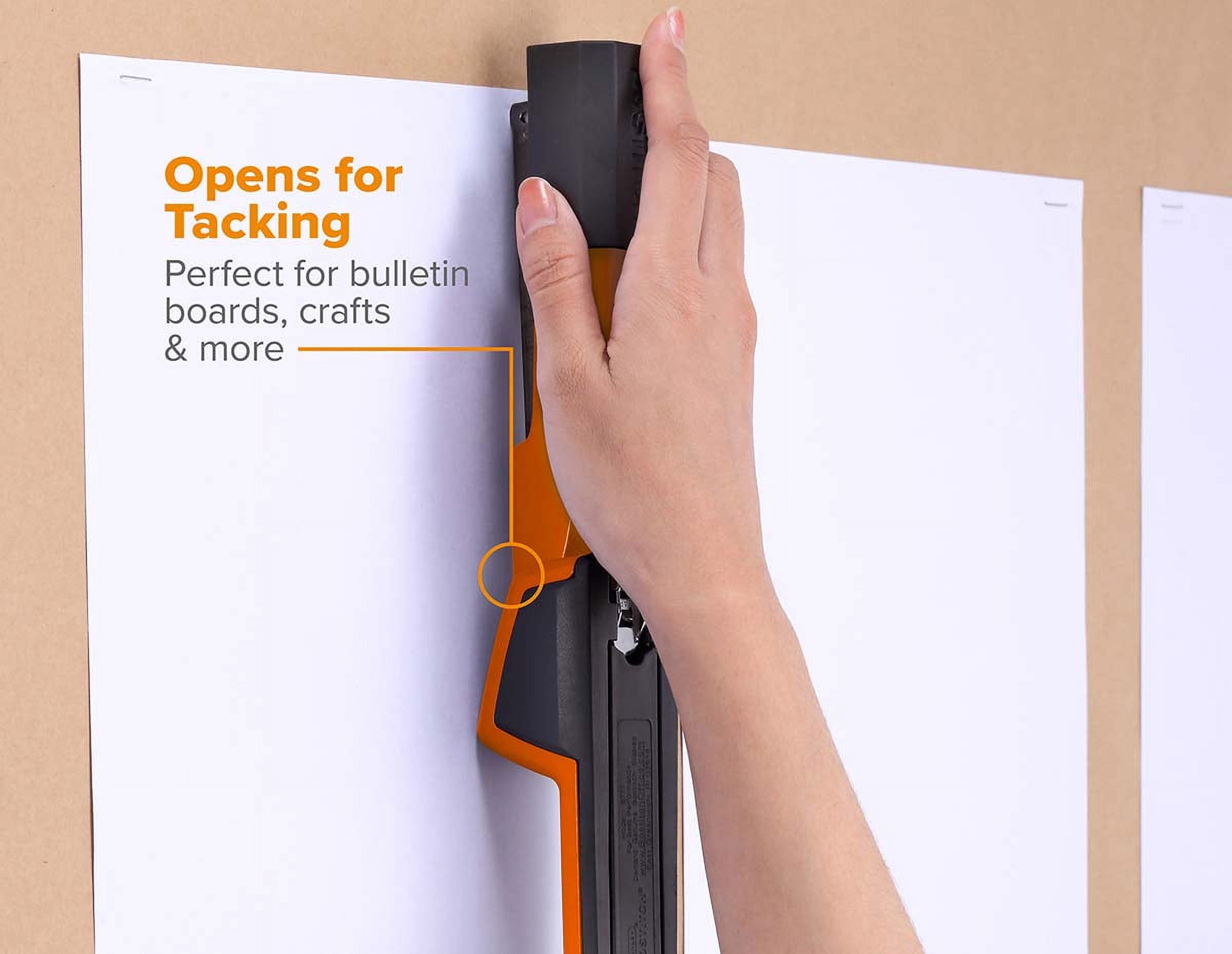 Bostitch Epic Desktop Stapler with Built-in Remover, Orange