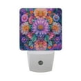 thumbnail image 6 of Yayeee LED Plug in Night Light for The Home with Auto Dusk to Dawn Light Sensors, 2 Pack, Light Purple Flowers, 6 of 6