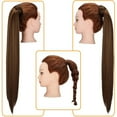 thumbnail image 5 of Youloveit Hairpiece Ponytail Clip on Extension Long Hair Around Ponytail Extension for Woman Synthetic Hair Extension Long Straight Pony Tail Hair Synthetic Hairpiece,20 Inch 28Inch, 5 of 7