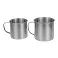 thumbnail image 6 of 2 Pcs Stainless Steel Measure Cups Metal Liquid Measuring Jug Silver, 6 of 7