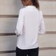 thumbnail image 5 of Blusas para mujer,Camisa de manga larga con solapa para mujer, color liso, informal, de poliéster, cómoda para uso diario, sopatenor, 5 of 8
