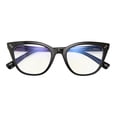 thumbnail image 3 of 4 Pairs of Black Cat Eye Reading Glasses 1.50 Ladies Spring Hinge Readers +1.50 for Women HD, 3 of 5