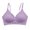 Z02*Purple, variant on Gymayou Women Seamless Wireless Sports Bra With Fixed Molded Cups Gentle Lift & Moderate Gathering Everyday Bra Wide Strap Side Support Black L