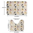 thumbnail image 3 of Xecao Cartoon Chickens 2-Piece Vintage Seamless Anti-Skid Mat Set, featuring a stylish pattern for a safe and elegant toilet rug experience, 3 of 6