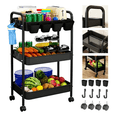 thumbnail image 1 of Carrito Organizador Carrito De Almacenamiento Carrito Organizador Metal Xtellar negro, 1 of 4