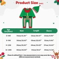 thumbnail image 2 of BULLPIANO Newborn Baby Santa Claus Outfits Toddler Boys Girls Christmas Cosplay Romper Bodysuit + Xmas Cap Hat 0-18 Months, 2 of 10